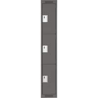 Casiers Clean Line, 3 niveaux, 12" x 18" x 72", Acier, Charbon, Rivet (assembl&eacute;) NRZ Safety Inc.