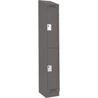 Casiers Clean Line, 2 niveaux, 12" x 18" x 82", Acier, Charbon, Rivet (assembl&eacute;) NRZ Safety Inc.