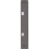 Casiers Clean Line, 2 niveaux, 12" x 18" x 82", Acier, Charbon, Rivet (assembl&eacute;) NRZ Safety Inc.