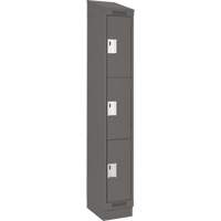 Casiers Clean Line, 3 niveaux, 12" x 18" x 82", Acier, Charbon, Rivet (assembl&eacute;) NRZ Safety Inc.