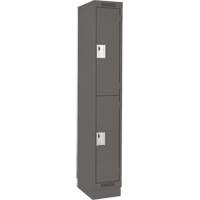 Casiers Clean Line, 2 niveaux, 12" x 18" x 76", Acier, Charbon, Rivet (assembl&eacute;) NRZ Safety Inc.