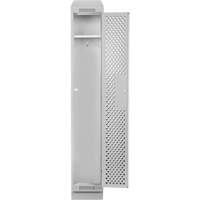 Clean Line Lockers, 12" x 18" x 82", Steel, Grey, Rivet (Assembled), Perforated NRZ Safety Inc.