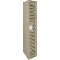 Casiers Clean Line, 12" x 15" x 72", Acier, Beige, Rivet (assembl&eacute;), Perfor&eacute; NRZ Safety Inc.