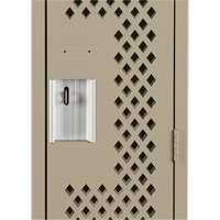 Casiers Clean Line, 12" x 15" x 72", Acier, Beige, Rivet (assembl&eacute;), Perfor&eacute; NRZ Safety Inc.