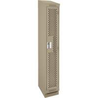 Casiers Clean Line, 12" x 15" x 82", Acier, Beige, Rivet (assembl&eacute;), Perfor&eacute; NRZ Safety Inc.