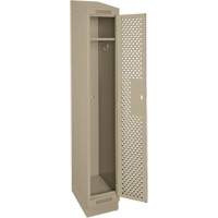Casiers Clean Line, 12" x 15" x 82", Acier, Beige, Rivet (assembl&eacute;), Perfor&eacute; NRZ Safety Inc.