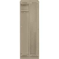 Casiers Clean Line, Bloc de 2, 24" x 15" x 82", Acier, Beige, Rivet (assembl&eacute;), Perfor&eacute; NRZ Safety Inc.