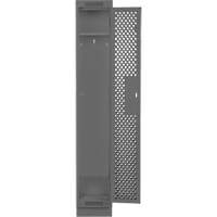 Clean Line Lockers, 12" x 12" x 76", Steel, Charcoal, Rivet (Assembled), Perforated NRZ Safety Inc.