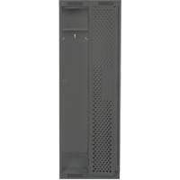 Clean Line Lockers, Bank of 2, 24" x 12" x 76", Steel, Charcoal, Rivet (Assembled), Perforated NRZ Safety Inc.