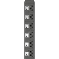 Assembled Lockerettes Clean Line Perforated Economy Lockers, 6 -tier, 18" x 72" x 12", Steel NRZ Safety Inc.