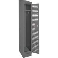 Casiers Clean Line, 12" x 15" x 82", Acier, Charbon, Rivet (assembl&eacute;), Perfor&eacute; NRZ Safety Inc.