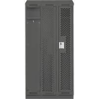 Casiers Clean Line, Bloc de 3, 36" x 15" x 82", Acier, Charbon, Rivet (assembl&eacute;), Perfor&eacute; NRZ Safety Inc.