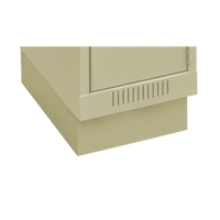 Base en retrait pour casiers &eacute;conomiques Clean Line, 1 Blocs, 4" lo x 12" la x 18" p, Beige, Acier NRZ Safety Inc.