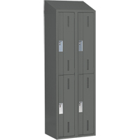 Casiers robustes Concorde, 2 niveaux, Bloc de 2, 24" x 18" x 78", Acier, Charbon, Soud&eacute; (assembl&eacute;) NRZ Safety Inc.