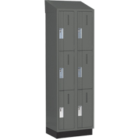 Casiers robustes Concorde, 3 niveaux, Bloc de 2, 24" x 18" x 82", Acier, Charbon, Soud&eacute; (assembl&eacute;) NRZ Safety Inc.