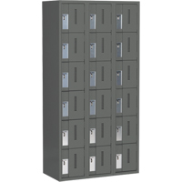 Casiers robustes Concorde, 6 niveaux, Bloc de 3, 36" x 18" x 72", Acier, Charbon, Soud&eacute; (assembl&eacute;) NRZ Safety Inc.