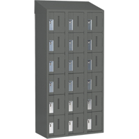 Casiers robustes Concorde, 6 niveaux, Bloc de 3, 36" x 18" x 78", Acier, Charbon, Soud&eacute; (assembl&eacute;) NRZ Safety Inc.