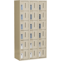 Casiers robustes Concorde, 6 niveaux, Bloc de 3, 36" x 18" x 72", Acier, Beige, Soud&eacute; (assembl&eacute;) NRZ Safety Inc.