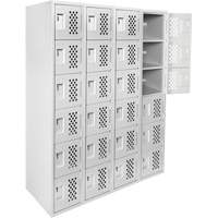 Clean Line Lockerettes, 6 -tier, Bank of 4, 18" x 72" x 12", Steel NRZ Safety Inc.