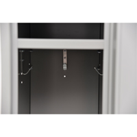 Lockers, 2 -tier, 12" x 18" x 72", Steel, Grey, Knocked Down NRZ Safety Inc.