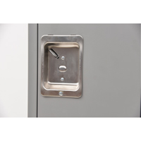 Lockers, 2 -tier, 12" x 18" x 72", Steel, Grey, Knocked Down NRZ Safety Inc.