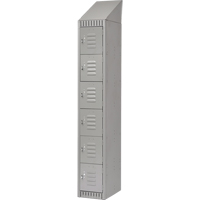 Casiers, 6 niveaux, 12" x 18" x 82", Acier, Gris, D&eacute;mont&eacute; NRZ Safety Inc.