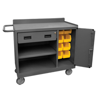 Armoire d'&eacute;tabli mobile, Acier Surface NRZ Safety Inc.