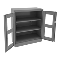 Armoire &agrave; hauteur de comptoir C-Thru, Acier, 2 Tablettes, 42" h x 36" la x 18" p NRZ Safety Inc.