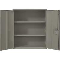 Lo-Boy Storage Cabinet, Steel, 2 Shelves, 40" H x 36" W x 18" D, Grey NRZ Safety Inc.