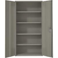 Hi-Boy Storage Cabinet, Steel, 4 Shelves, 72" H x 36" W x 18" D, Grey NRZ Safety Inc.