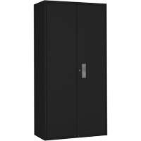 Wardrobe Storage Cabinet, Steel, 36" W x 18" D x 72" H, Black NRZ Safety Inc.