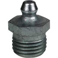 Raccord de graissage droit tr&egrave;s court, Acier, Filetage de 0,25 NPT NRZ Safety Inc.