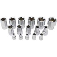 Jeu de douilles TORX EPR &agrave; 5 pans, 16 Morceaux, Prise de 1/4"/3/8"/1/2" NRZ Safety Inc.