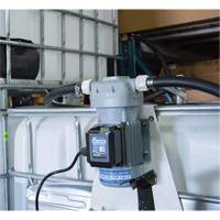 Pompe de transfert de fluide d'&eacute;chappement diesel (DEF) 115 V CA avec support pour cuve GRV et pistolet NRZ Safety Inc.