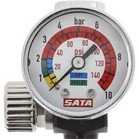Microm&egrave;tre d'air avec manom&egrave;tre, 1/4" (filetage m&acirc;le) et G 1/4" (filetage femelle) NRZ Safety Inc.