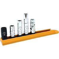 Jeu de douilles chrom&eacute;es avec rail, 5 Morceaux, Prise de 1/4" NRZ Safety Inc.
