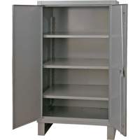 Armoire tr&egrave;s robuste, Acier, 3 Tablettes, 66" h x 48" la x 24" P, Gris NRZ Safety Inc.