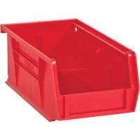Hook-On Bins, 4" W x 3" H x 7" D, Red, 10 lbs. Capacity NRZ Safety Inc.