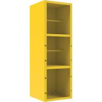 Armoire pour le contr&ocirc;le des d&eacute;versements, 1 Tablettes, 72" h x 24" la x 24" p, Acier, Jaune NRZ Safety Inc.