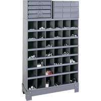 Modular Small Parts Storage Unit, Steel, 13 Drawers, 33-3/4" x 12-1/4" x 59", Grey NRZ Safety Inc.