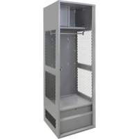 Gear Locker, Steel, 24" W x 24" D x 72" H, Grey NRZ Safety Inc.