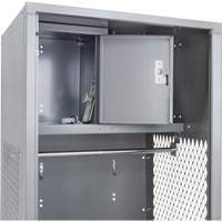 Gear Locker, Steel, 24" W x 24" D x 72" H, Grey NRZ Safety Inc.
