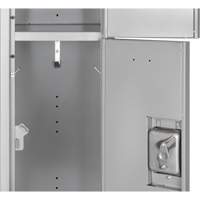 Lockers, 3 -tier, 12" x 18" x 72", Steel, Grey, Knocked Down NRZ Safety Inc.