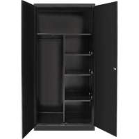 Armoire de rangement combin&eacute;e, 36" la x 18" p x 72" h, Noir NRZ Safety Inc.