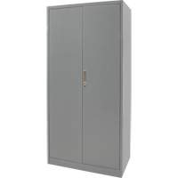 Hi-Boy Storage Cabinet, Steel, 4 Shelves, 72" H x 36" W x 18" D, Grey NRZ Safety Inc.
