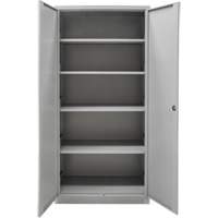 Hi-Boy Storage Cabinet, Steel, 4 Shelves, 72" H x 36" W x 18" D, Grey NRZ Safety Inc.