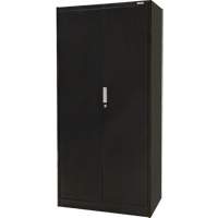 Hi-Boy Storage Cabinet, Steel, 4 Shelves, 72" H x 36" W x 18" D, Black NRZ Safety Inc.