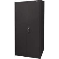 Storage Cabinet, Steel, 4 Shelves, 66" H x 30" W x 15" D, Black NRZ Safety Inc.