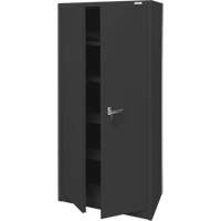 Storage Cabinet, Steel, 4 Shelves, 66" H x 30" W x 15" D, Black NRZ Safety Inc.
