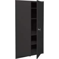 Storage Cabinet, Steel, 4 Shelves, 78" H x 36" W x 24" D, Black NRZ Safety Inc.